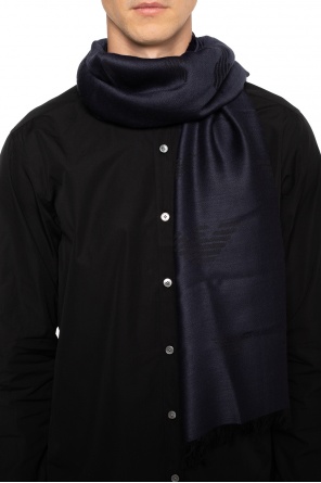 Logo-patterned scarf, zdjęcie 2 Logo-patterned scarf od Emporio Armani